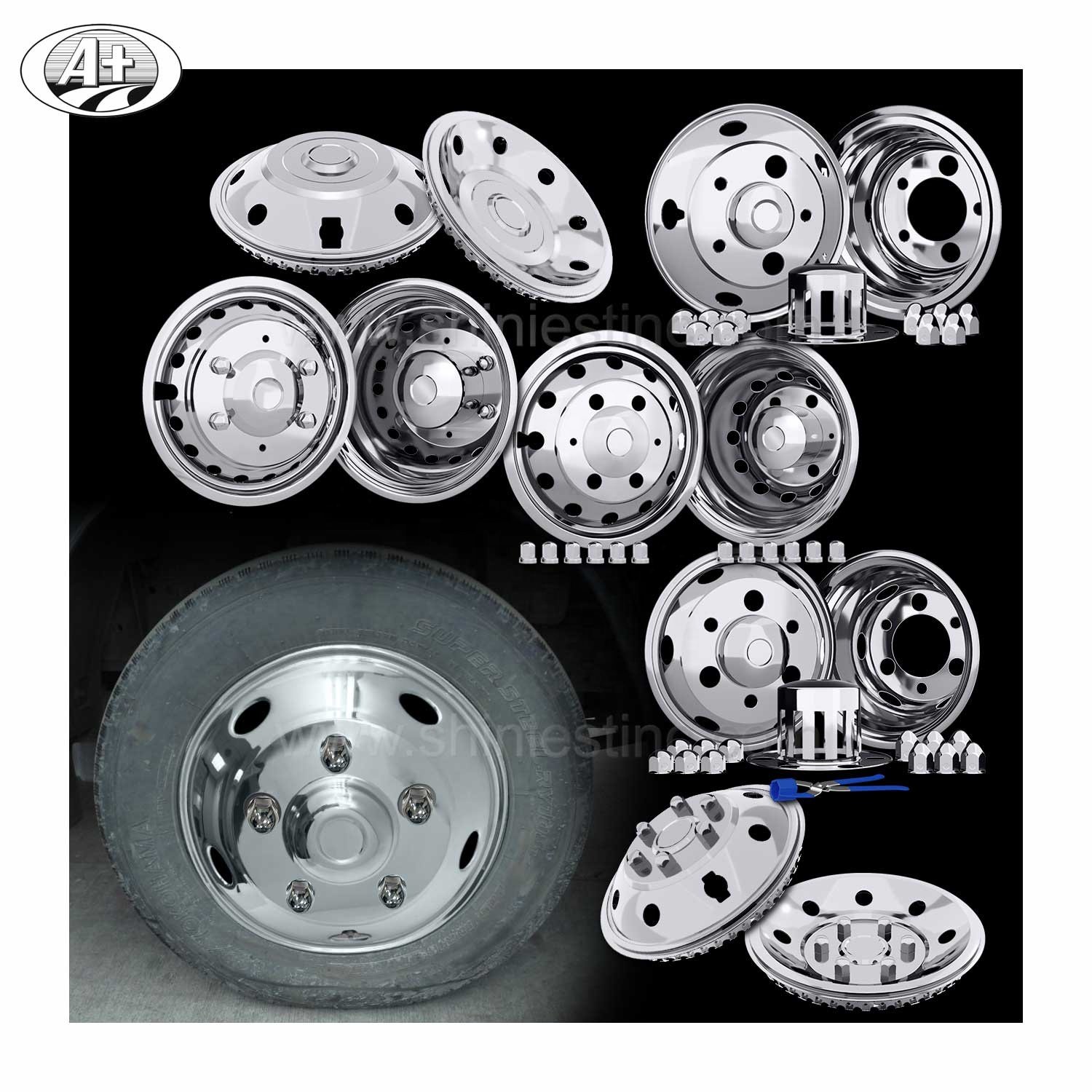 16 Stainless Steel Wheel Covers